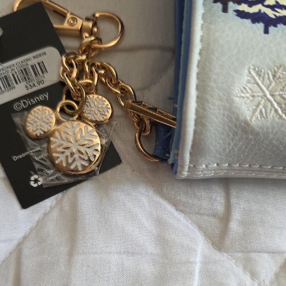 Disney Winter Wonderland Tote With Matching Wallet And Clutch - Picture 12 of 17